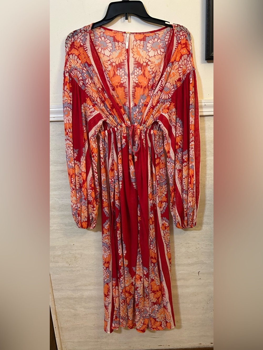 Free People Tilda Wrap Dress in the "Femme Combo" - Picture 3 of 16